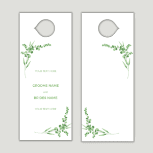 Simple White Door Hanger Design