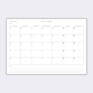 Quick Glance Desk Planner Design