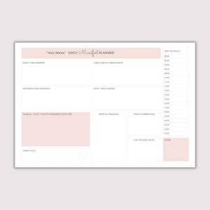 Daily Manifest Desk Planner Design