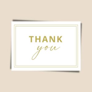 Minimalist Gratitude Thank You Cards Design
