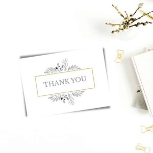 Elegant Overlay Thank You Cards Design