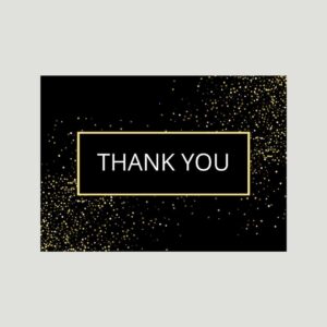 Golden Gesture Thank You Cards Design