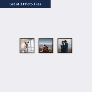 Set of 3 photo tiles