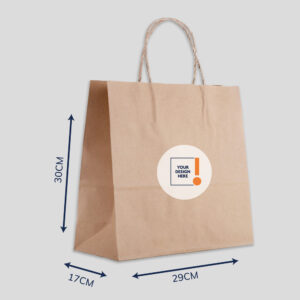 Kraft Paper bag with round sticker