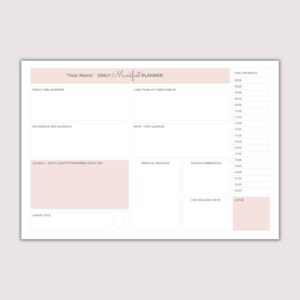 Daily Manifest Desk Planner Design