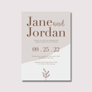 Natural Invites Design