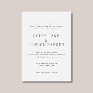 Classic wedding invitation card design