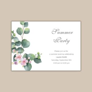 Summer Party Invites Design