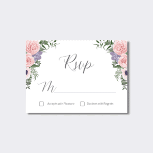 Floral Rsvp Cards