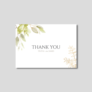 Elegant Aesthetic Thank You Cards Design