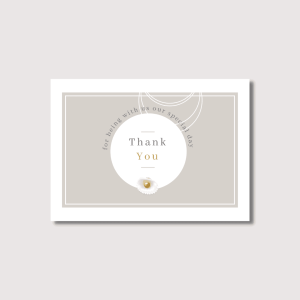 Pearl White Thank You Cards Design