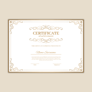 Classic Award Certificates Design