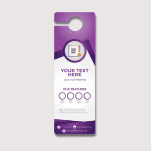 Business Information Door Hangers Design