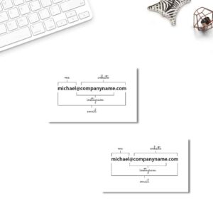 Flow Chart Business Cards Design