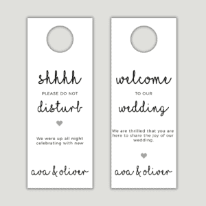 Do Not Disturb Door Hangers Design