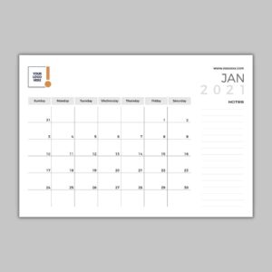 Classy White Desk Planner Design