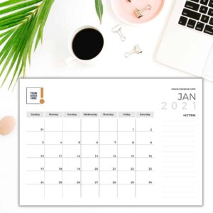 Classy White Desk Planner Design