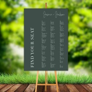 Elegant Chair Sequence Seating Charts Design