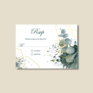 Splash Rsvp Cards