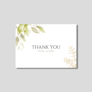 Elegant Aesthetic Thank You Cards Design