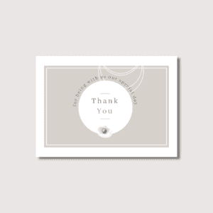 Pearl White Thank You Cards Design