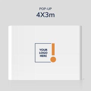 Straight 4x3 POP UP STAND