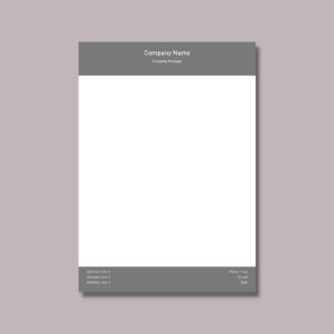 Standard Corporate Letterheads Design