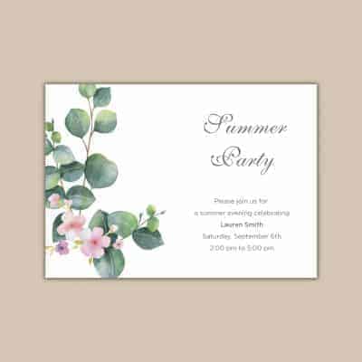 Summer Party Invites Design
