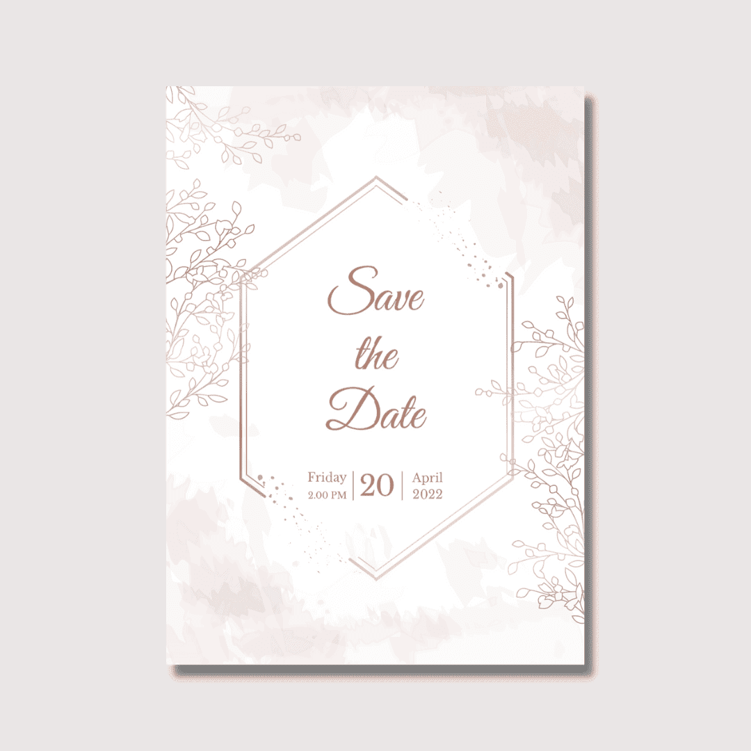Abstract Design Save the Date Design