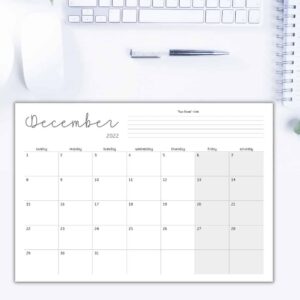 Simple Modern Desk Planner Design