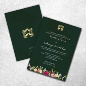 Royal wedding invitation card design