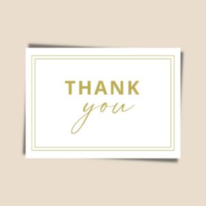 Minimalist Gratitude Thank You Cards Design