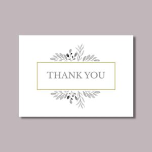 Elegant Overlay Thank You Cards Design