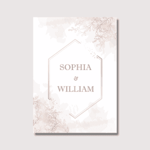 Muted Design wedding invitation card design