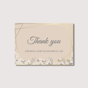 Simplistic Gratitude Thank You Cards Design