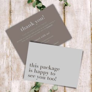 Earthen Style Thank You Cards Design