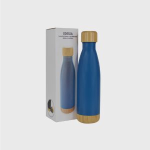 Double Wall Bottle with Wooden Finish